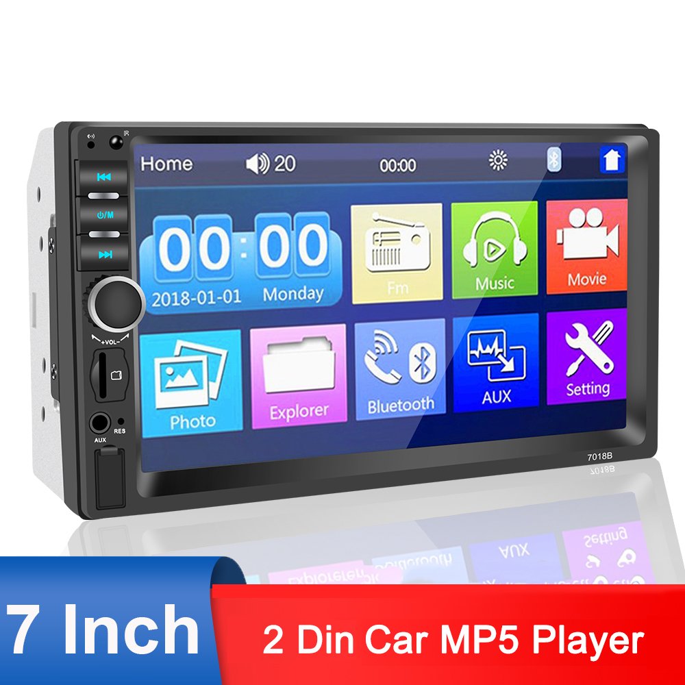 0-15.jpg DVD Mp5 Auto-radio écran tactile 7 Pouce Bleutooth. USB AUX .CARD SD. Standard - الصورة 1