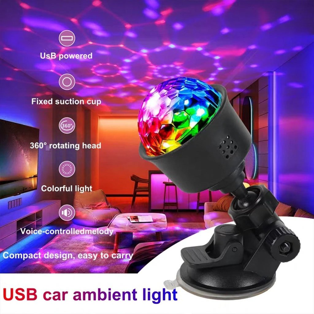 5991-135-cnc.jpg Lampe d’ambiance LED USB pour voiture avec rotation automatique RGB - الصورة 1