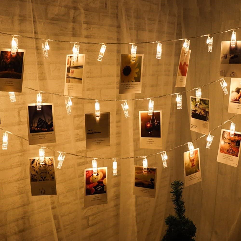 71S4FnSc3L._AC_SL1000_.jpg Clips lumineux pour accrocher des photos décoration intérieure - الصورة 1