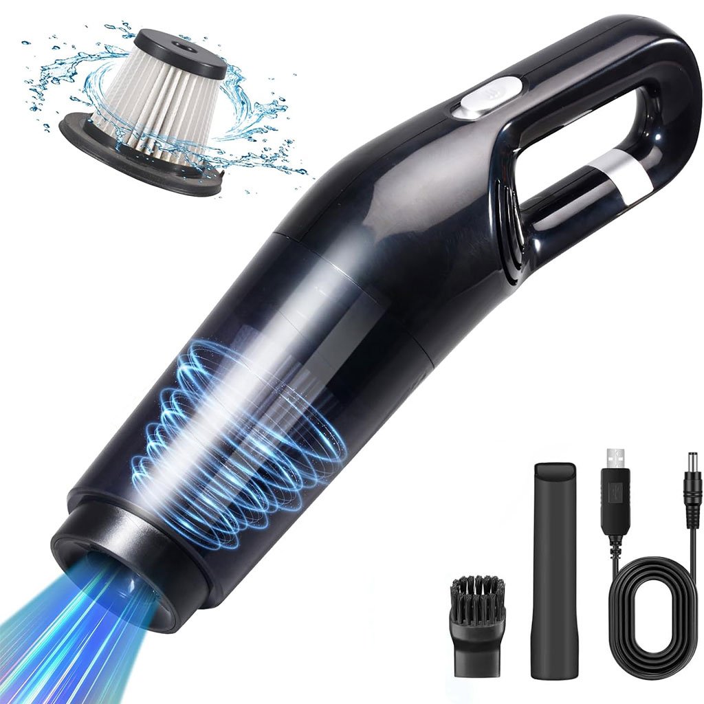 Aspirateur-CY-8807-CNC-2.jpg Aspirateur de voiture sans fil 10000PA Rechargeable – مكنسة كهربائية لاسلكية - الصورة 1