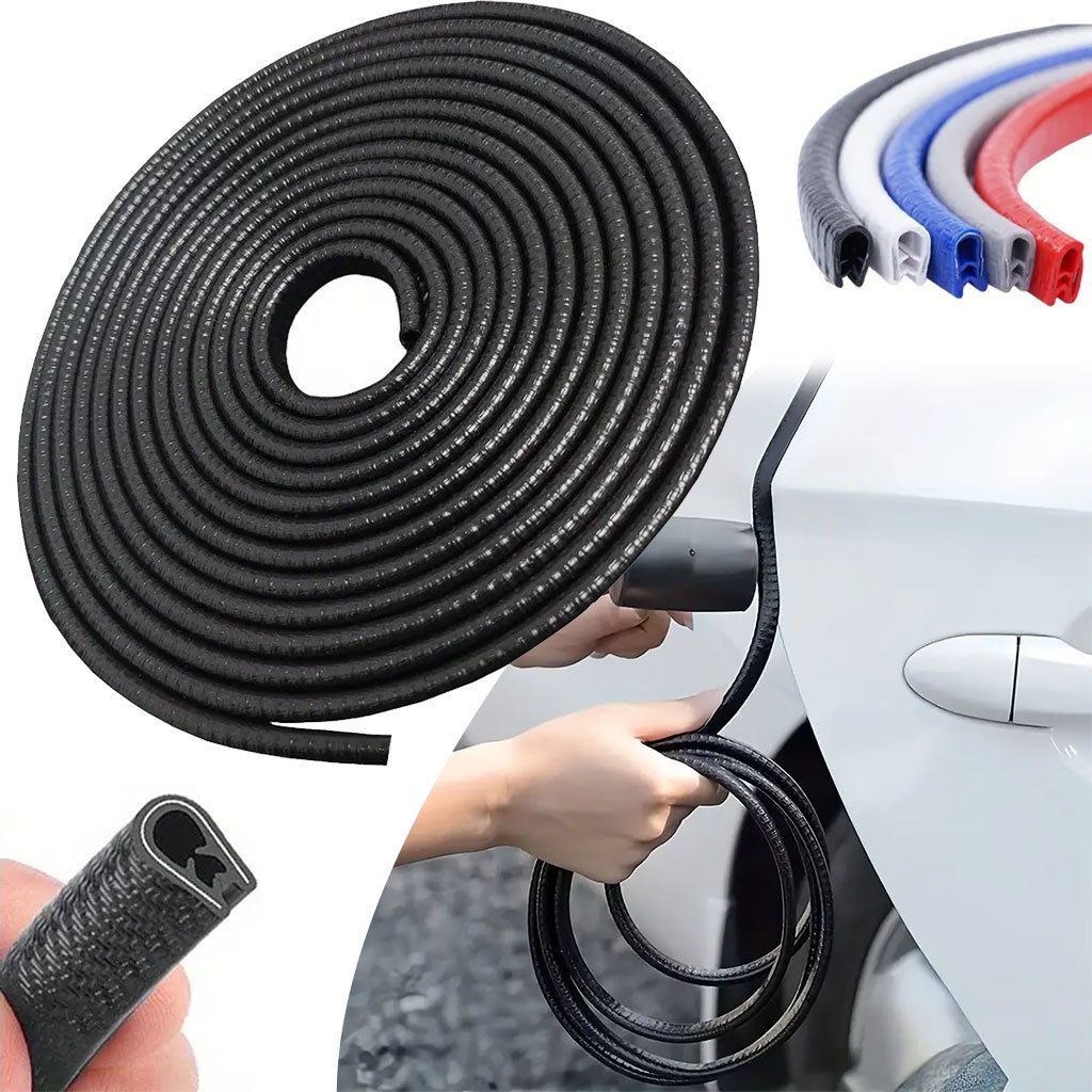Bande-porte-cnc-1.jpg Bande Protection pour Bord Portière de Voiture en Caoutchouc 5m – شريط حماية أبواب السيارة - الصورة 1