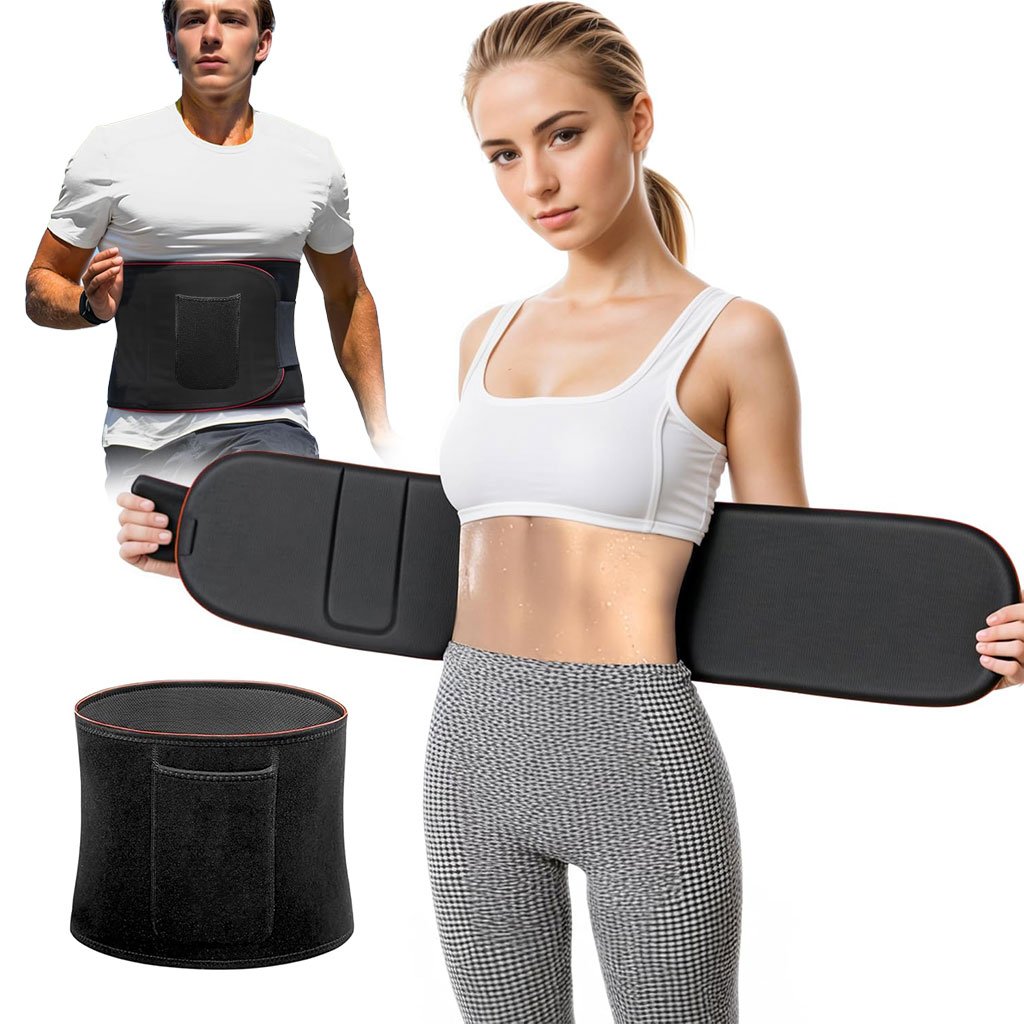 Ceinture-A923-cnc-1.jpg Ceinture de sudation pour Homme et Femme avec Poche Extérieure – حزام تنحيف - الصورة 1