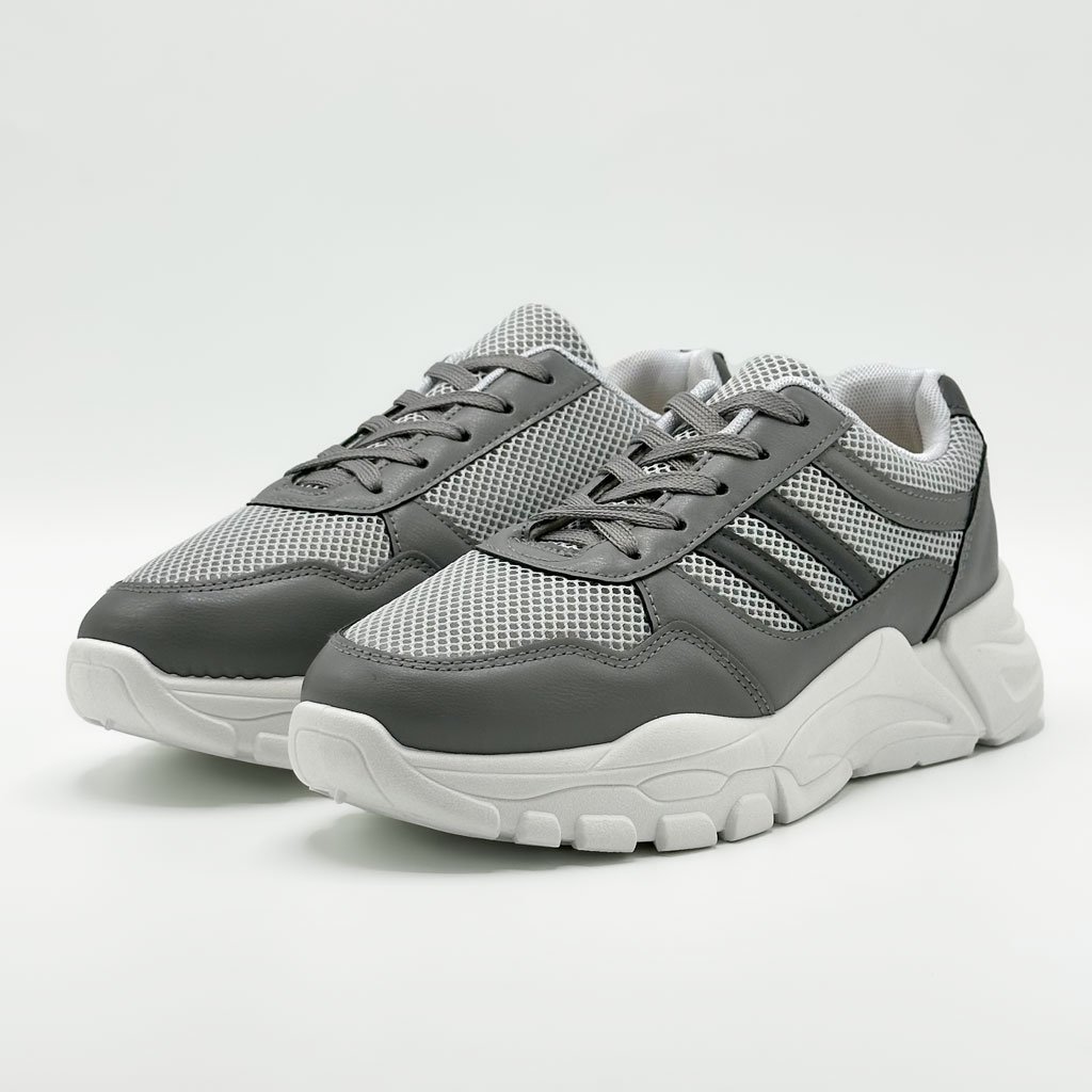Chauss-2D-7.jpg Chaussure streetwear casual confortable semelle absorbante au chocs - GRIS - الصورة 1