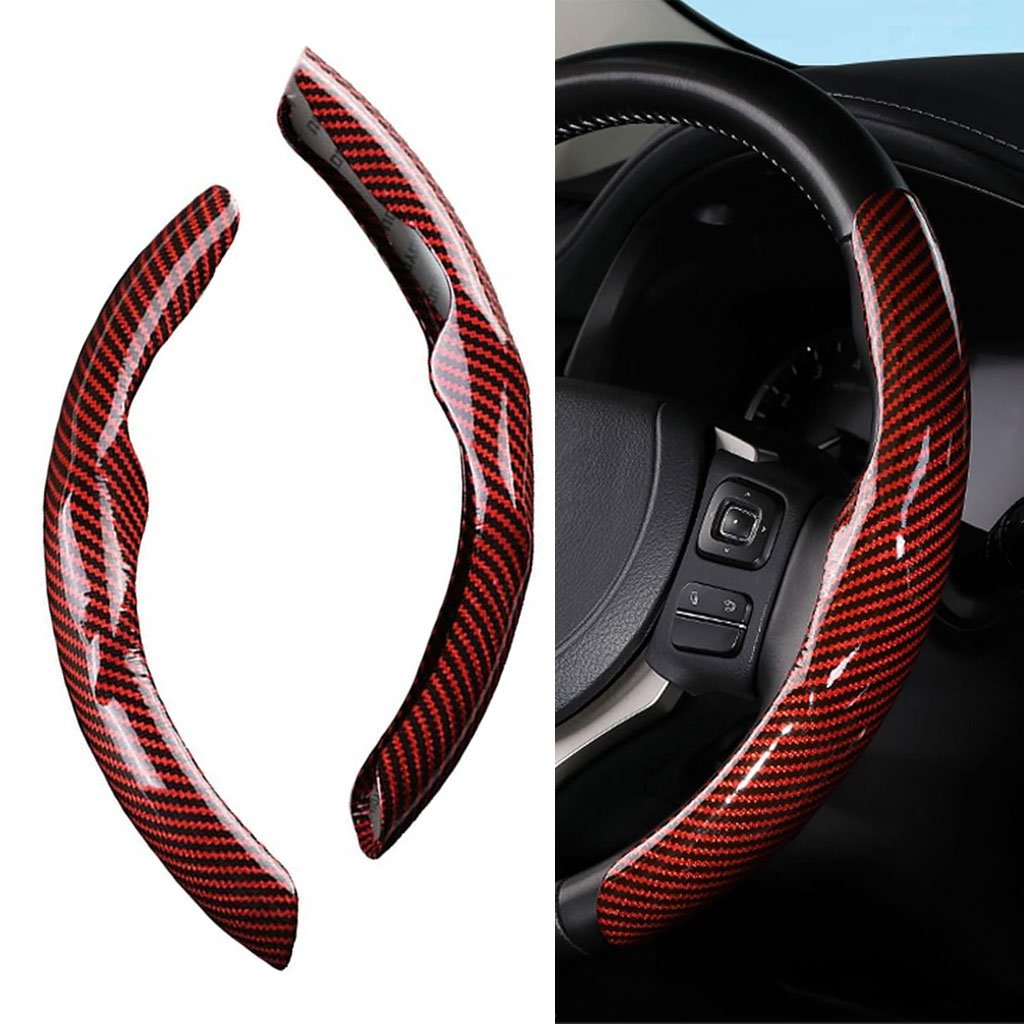 Couvre-V-BR-CNC.jpg Couvre volant de voiture en fibre de carbone de haute qualité – غطاء عجلة القيادة - الصورة 1