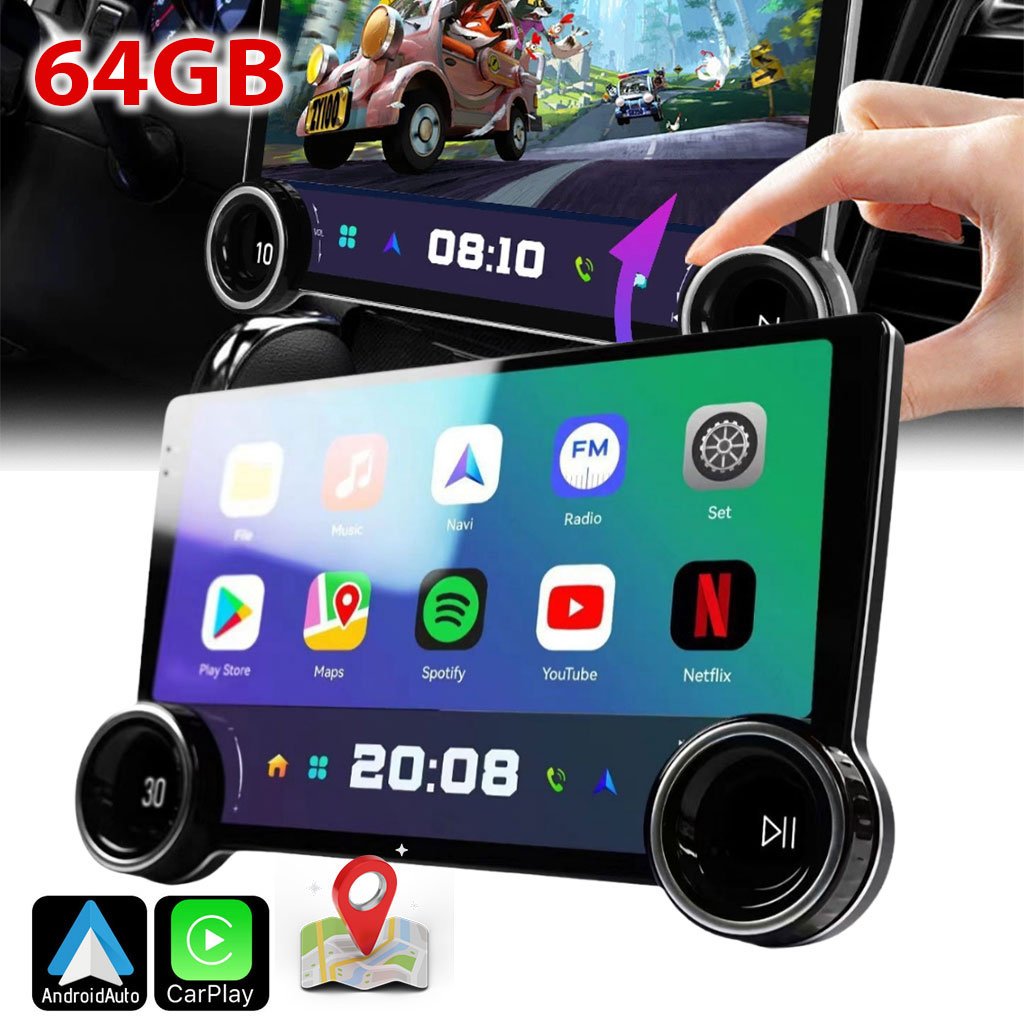 DIAMOND64.jpg Diamond 2K Tablette de voiture Android 64GB compatible Apple CarPlay Android Auto – شاشة ذكية للسيارة - الصورة 1