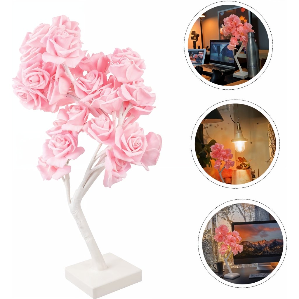 Design-sans-titre-3-2.jpg Lampe de Table fleur avec LED – مصباح طاولة زهور - الصورة 1