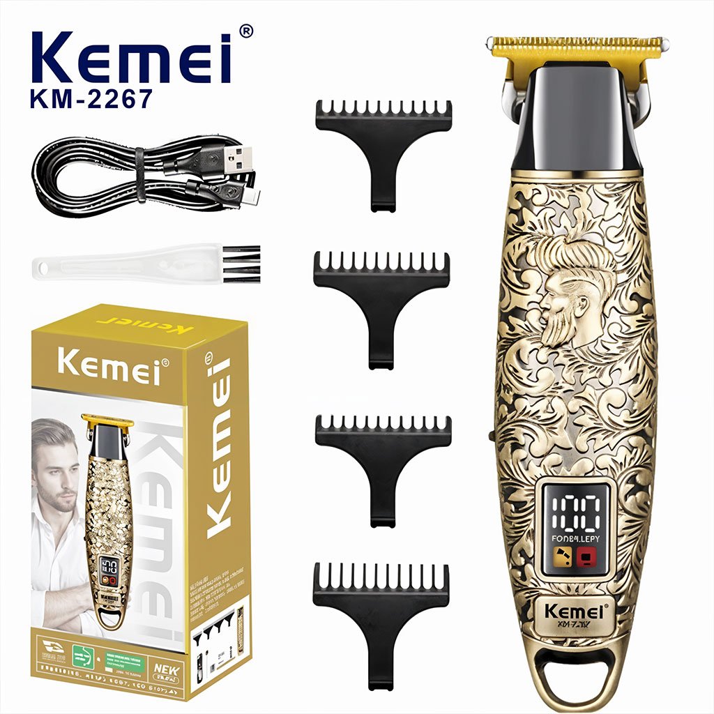 KM2267-CNC-2.jpg Kemei Tondeuse À Cheveux Professionnelle En Métal Km-2267 - الصورة 1