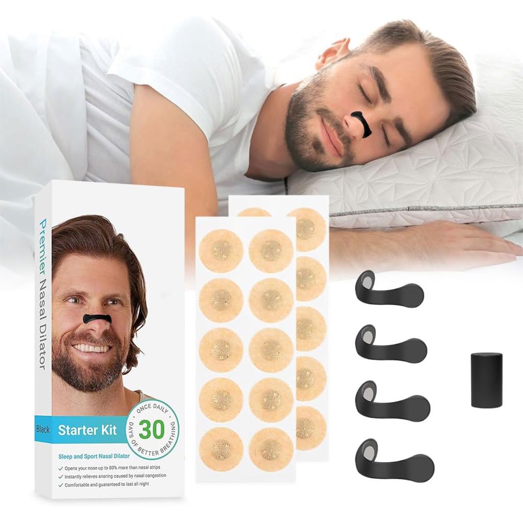 Nasal-PATCH-CNC-9.jpg Bandelettes nasales magnétiques anti-ronflement pour un meilleur sommeil – شرائط أنفية مغناطيسية للرياضة والنوم مضادة للشخير - الصورة 1
