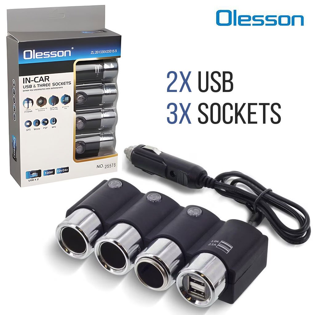 Olesson-1508-cnc-4.jpg Olesson Extension allume cig-are OEM avec 2 ports charge rapide - الصورة 1