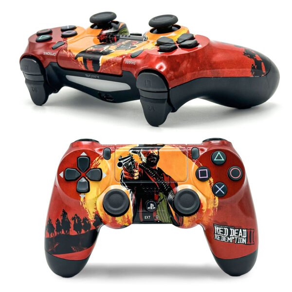 PS4-Controller-RD-cnc-600x600-1.jpg SONY DualShock Manette PS4 Sans Fil, Batterie Rechargeable (High Copy) – Edition Read Dead Redemption 2 - الصورة 1