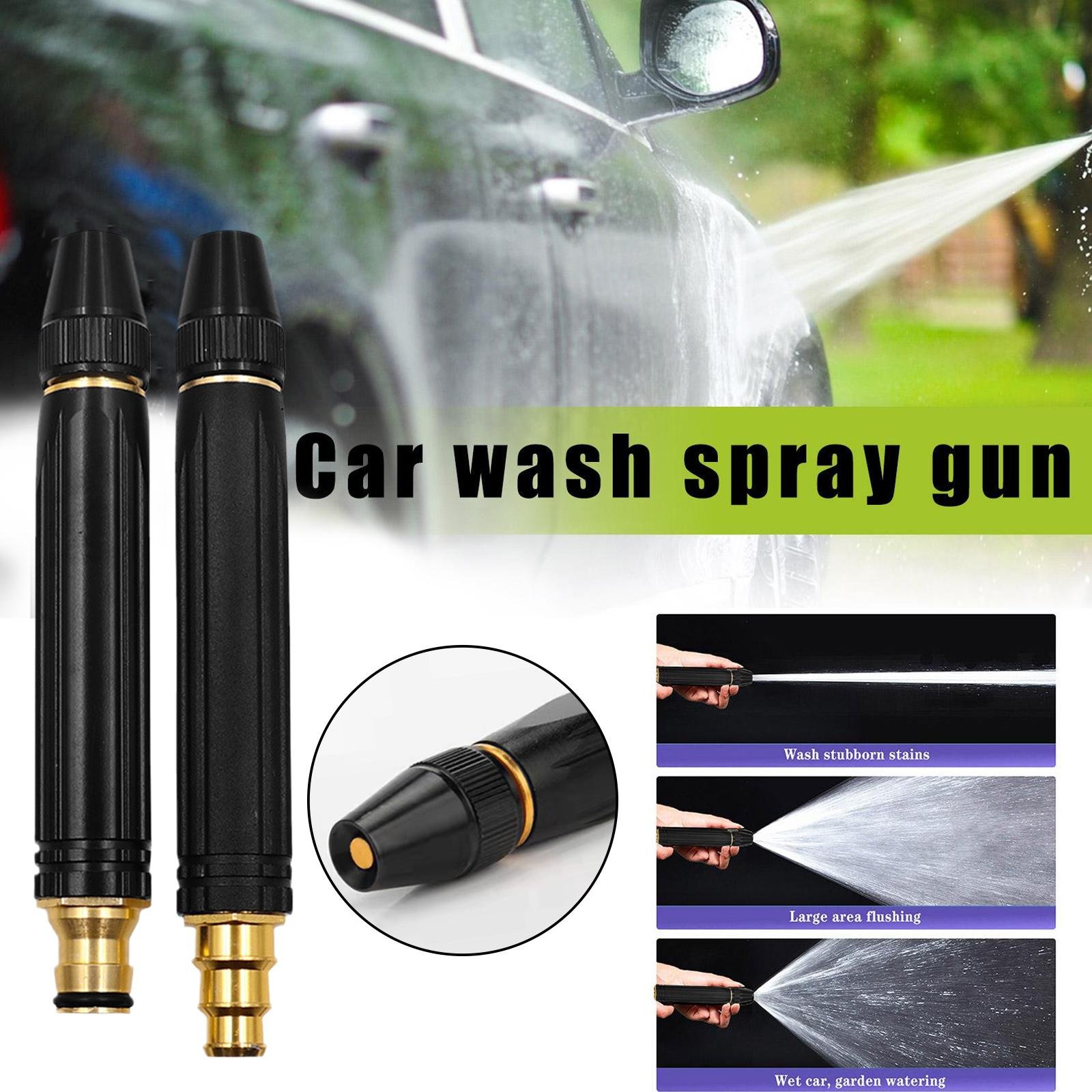 Pistolet-eau-haute-pression-Portable-pour-le-nettoyage-de-voiture-de-jardin-buse-d-arrosage-outil.jpg Pistolet à eau haute pression Portable 3 Mode de Spray - الصورة 1