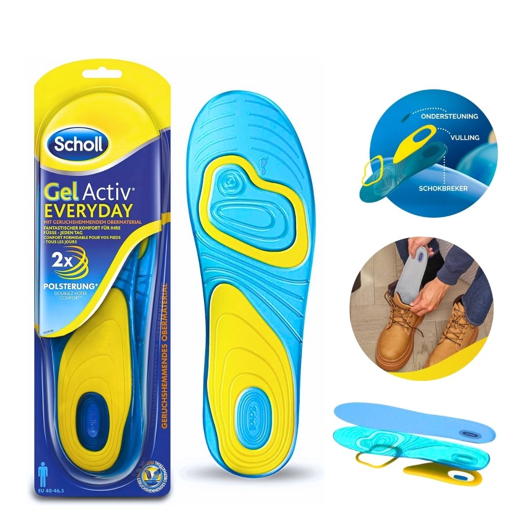 Sholl-Semelles-Active-Gel-2.jpg Sholl Semelles Active Gel Quotidien – فراش حذاء طبي مريح داخلي للاستخدام اليومي - الصورة 1