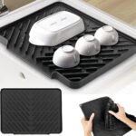 Tapis d’égouttage de vaisselle en silicone antidérapant – بساط تقطير الأواني