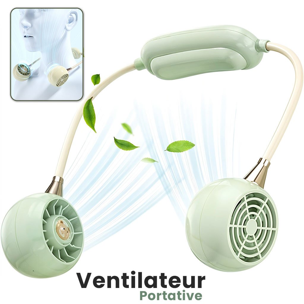 Turbo-Fan-cnc-1.jpg Ventilateur De Cou Rechargeable À 3 Vitesses DM68A – مروحة عنق - الصورة 1