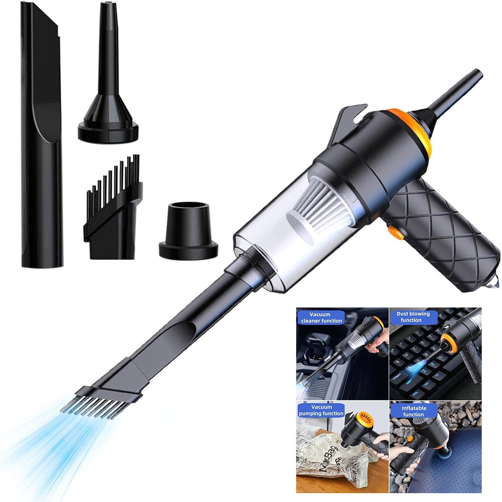 YT-M2042-CNC-1.jpg Aspirateur et souffleur 2en1 rechargeable par USB Compact et puissant – مكنسة كهربائية يدوية - الصورة 1