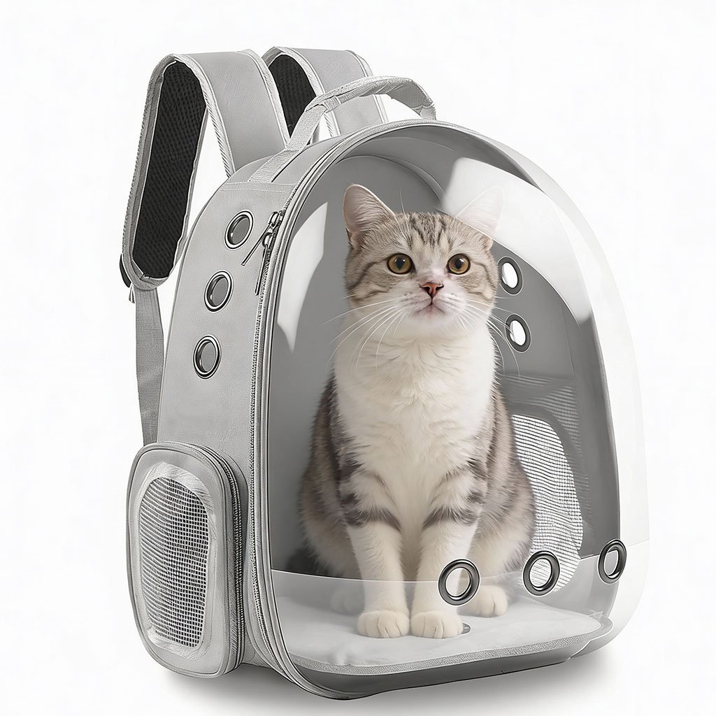 cat-backpack-cnc-2.jpg Sac à Dos de Transport pour Chat et Animaux de Compagnie – محفظة ظهر للحيوانات الأليفة - الصورة 1