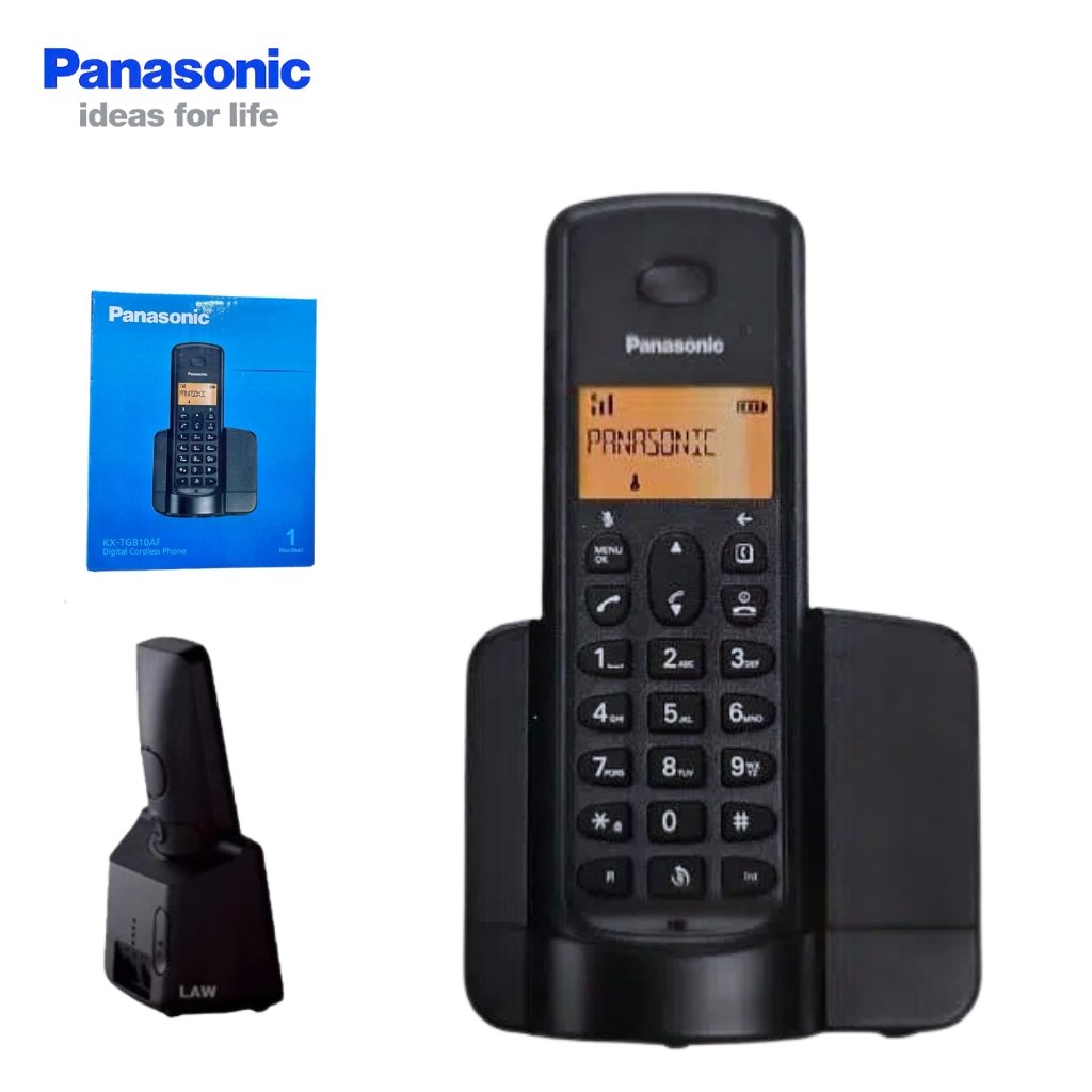 xr:d:DAFz9De9ed8:1410,j:5461030311372437731,t:24011710 Panasonic Téléphone Numérique Sans Fil KX-TGB10AF2 - هاتف أرضي لاسلكي بخاصية تسجيل الأرقام مع بطارية تدوم طويلا - الصورة 1