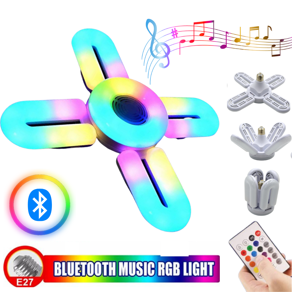 redmi-airdots-pro-3-20.png Ampoule RGB pliante haut-parleur Bluetooth, télécommande E27,48W - الصورة 1