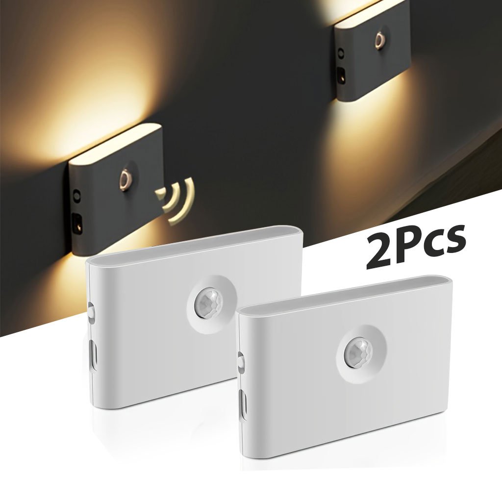 smart-applique-cnc.jpg Smart Applique murale LED intelligente à détecteur de mouvement rechargeable 2Pcs - طقم مصباحين لإضاءة الممرات - الصورة 1
