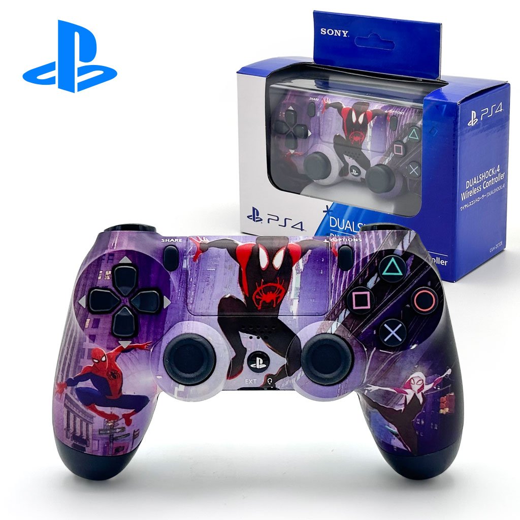 1775732190918_z38xdzsi_spider-cnc.jpg SONY DualShock Manette PS4 Sans Fil, Batterie Rechargeable (High Copy) – Edition Spider - الصورة 1