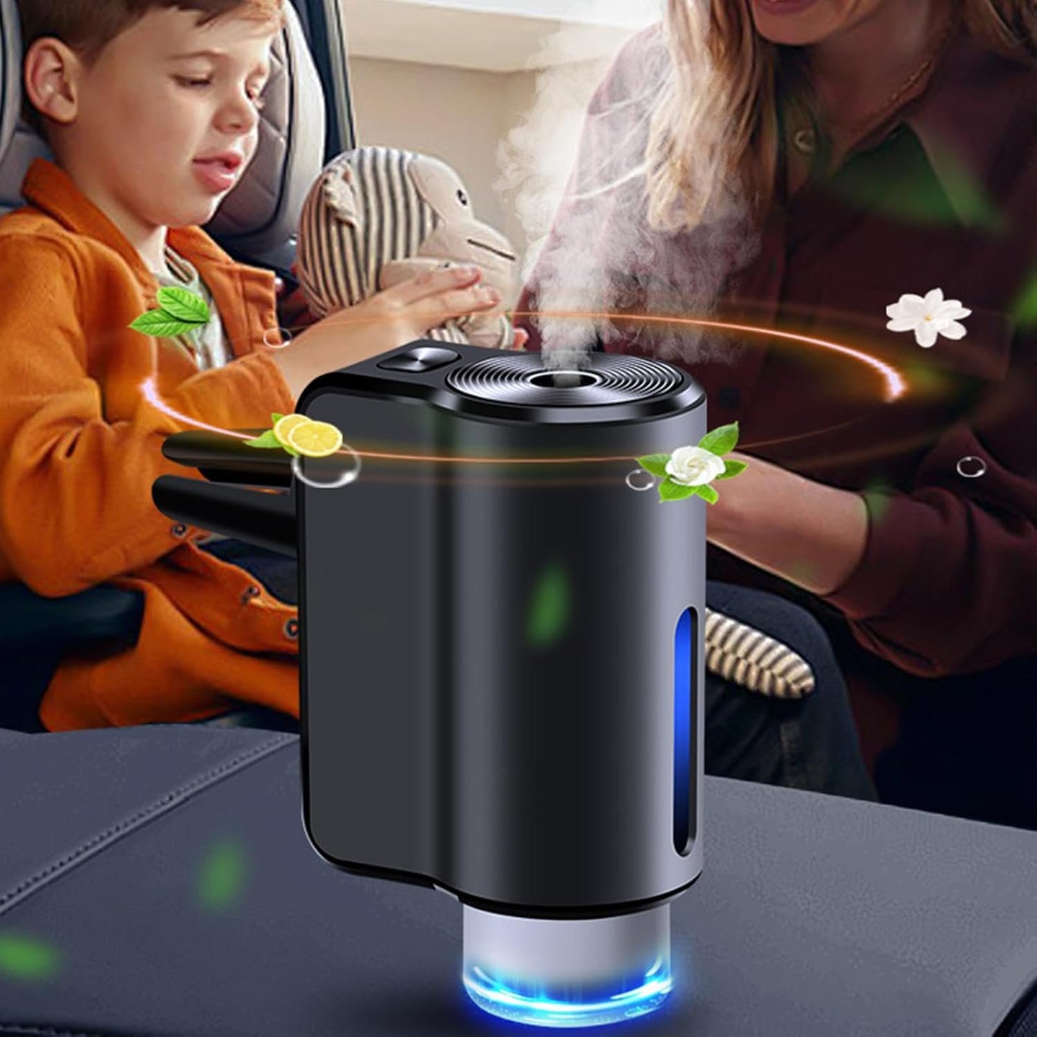 1776076870219_fyc417vy_71rmetv1xul._ac_sl1500_ Diffuseur d'huile intelligent à clip sortie de climatisation avec 3 recharge - طقم معطر سيارة - الصورة 1