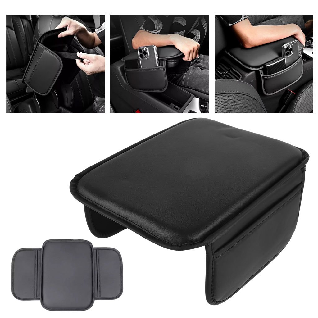 Couvre-Accoudoire-V2-CNC Coussin d'Accoudoir de Voiture avec Poches de Rangement - وسادة مسند ذراع السيارة المريحة مع جيوب تخزين - الصورة 1