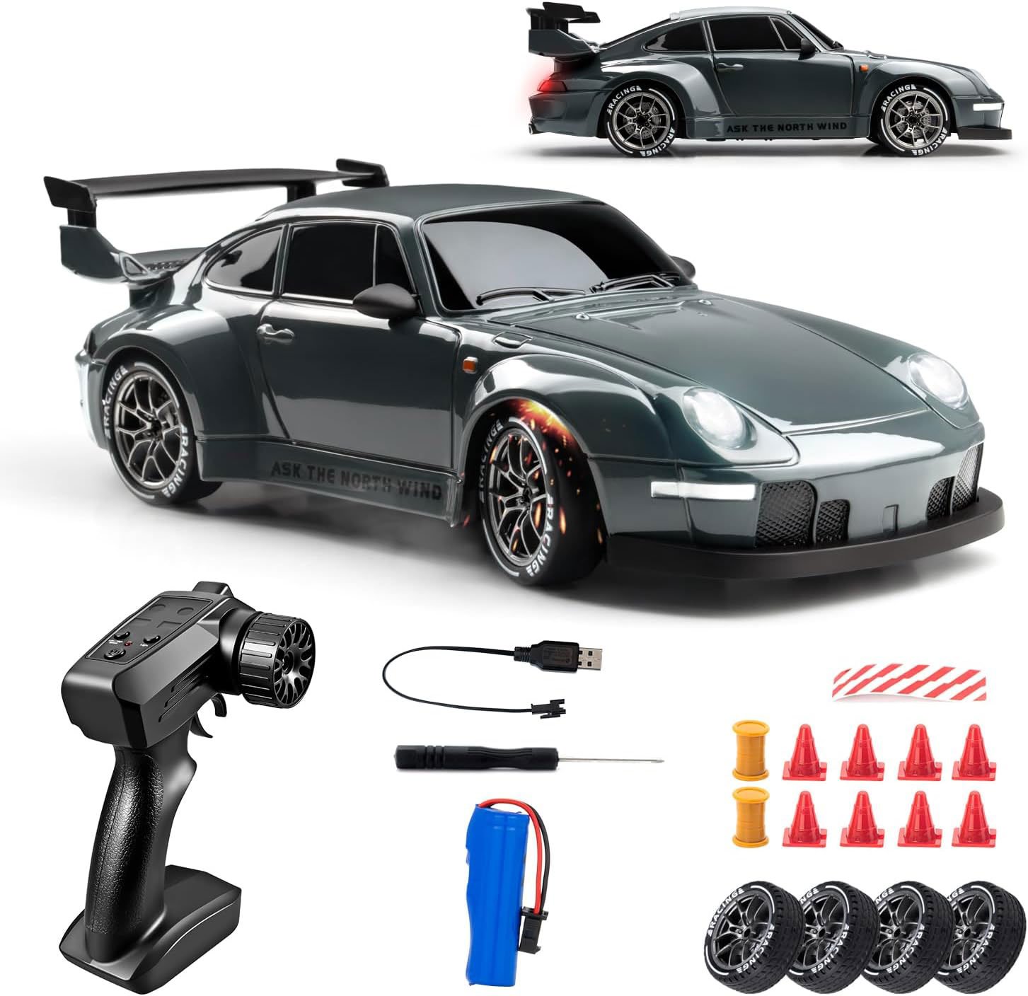 1777984357015_2c45mptc_rc-drift-cnc Voiture de Course RC Drift Haute Performance avec Télécommande - سيارة سباق ودرِفت احترافية بجهاز تحكم عن بعد - الصورة 1