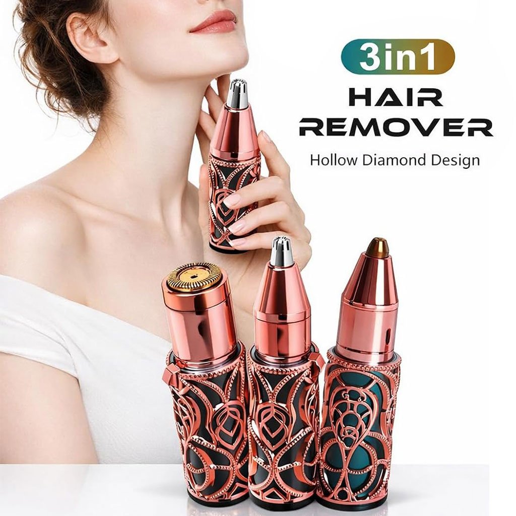 1778317078282_b597l6pa_hair-remover-3in1-cnc Épilateur Facial et Sourcils Rechargeable 3-en-1 - جهاز إزالة شعر الوجه والحواجب الاحترافي - الصورة 1